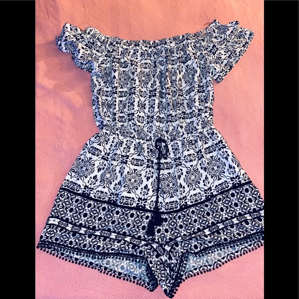 Off Shoulder Romper